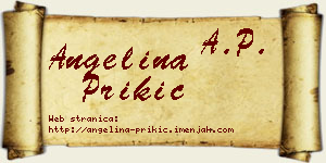 Angelina Prikić vizit kartica